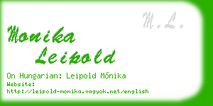 monika leipold business card